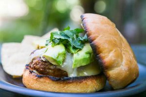 Chipotle asian sirloin hamburgers