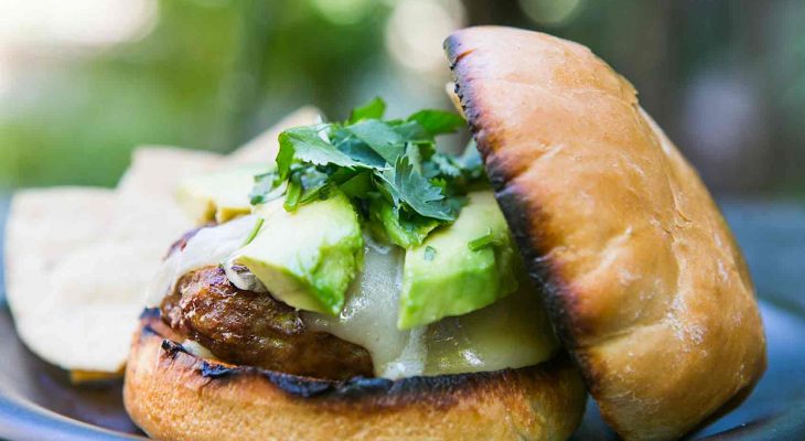 Chipotle asian sirloin hamburgers