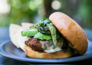 Chipotle asian sirloin hamburgers