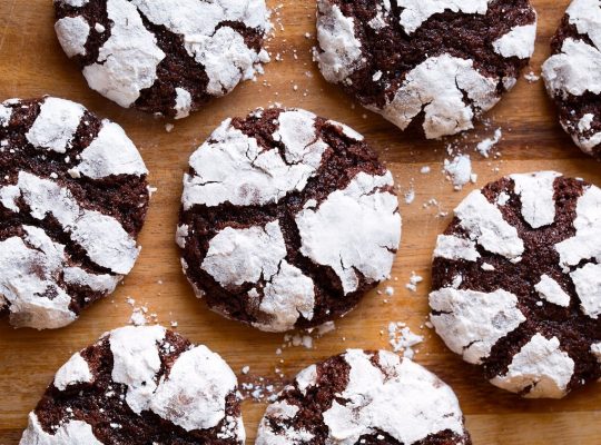 Chocolate Crinkles Cookies Dessert