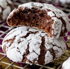 Chocolate Crinkles Cookies Dessert