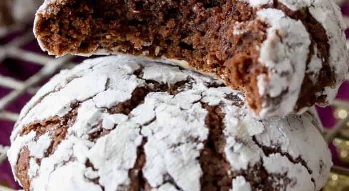 Chocolate Crinkles Cookies Dessert