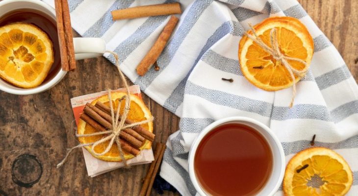 Cinnamon spiced orange tea party