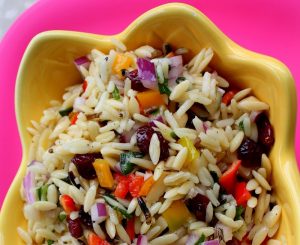 Confetti orzo salad