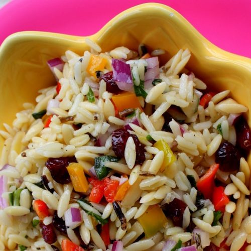 Confetti orzo salad