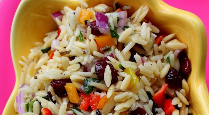 Confetti orzo salad