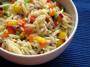 Confetti orzo salad