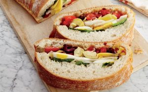 Healthy fancy sandwiches