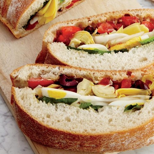 Healthy fancy sandwiches