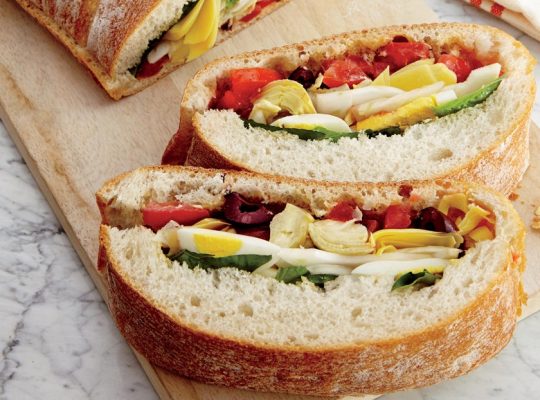 Healthy fancy sandwiches