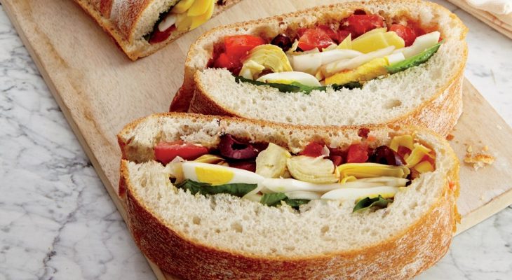 Healthy fancy sandwiches