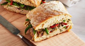 Healthy fancy sandwiches