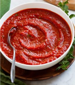 Home-made pizza sauce