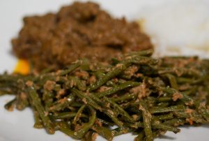 Indonesian green spiced beans