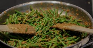 Indonesian green spiced beans