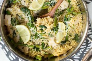 Lemon orzo chicken