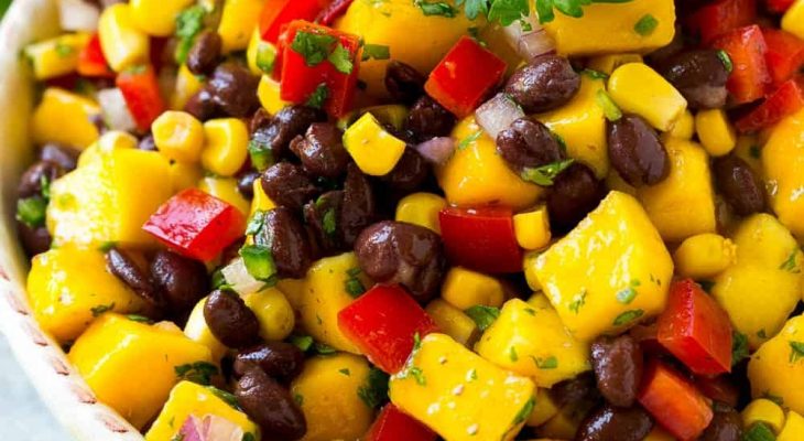 Mango black bean salad