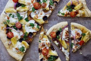 Mediterranean pizza topping