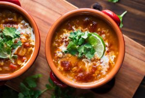 Red lentil curry soup