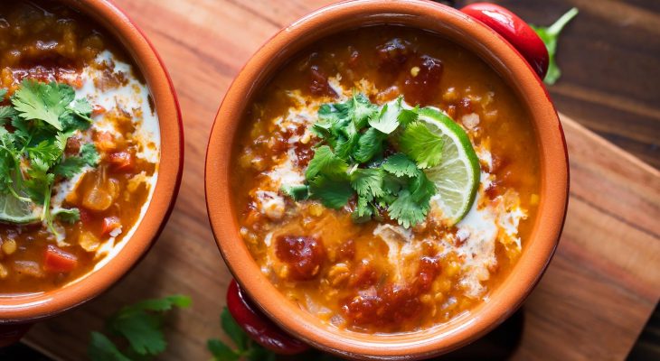 Red lentil curry soup