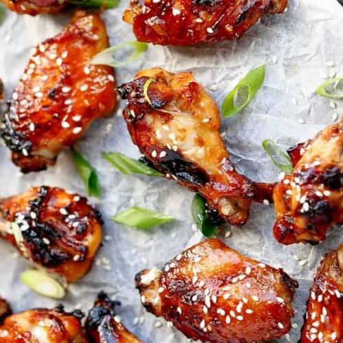 Sesame chicken drumsticks with dip