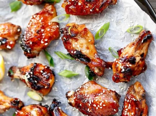 Sesame chicken drumsticks with dip