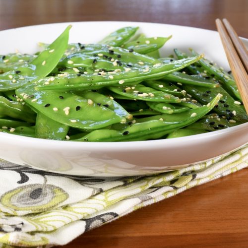 Sesame snow peas