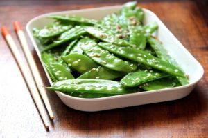 Sesame snow peas