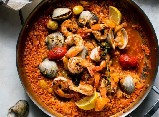 Shellfish & pearl couscous