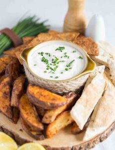 Sour cream orange dip