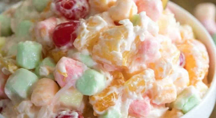 Traditional ambrosia salad