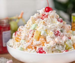 Traditional ambrosia salad