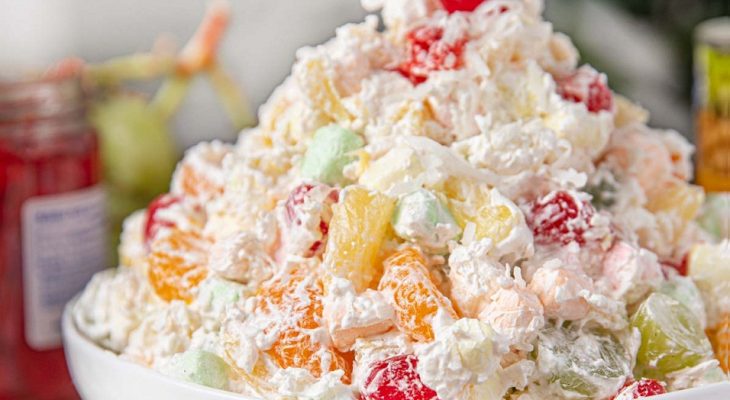 Traditional ambrosia salad