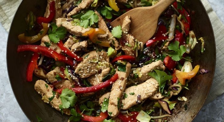 Turkey ginger stir-fry